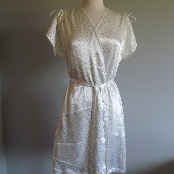 Oscar De La Renta Other - Oscar De La Renta Pink Label Polka Dot Wrap Robe